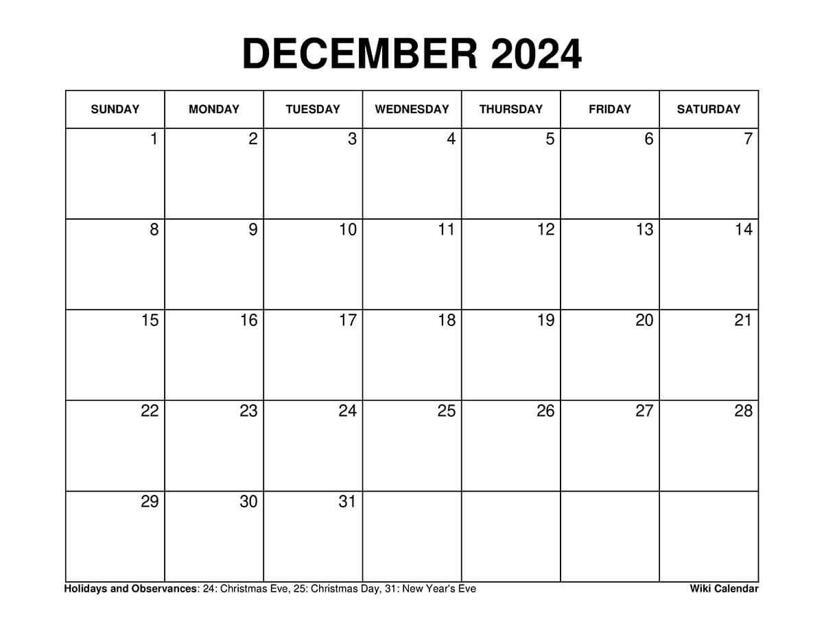 calendar to write on template