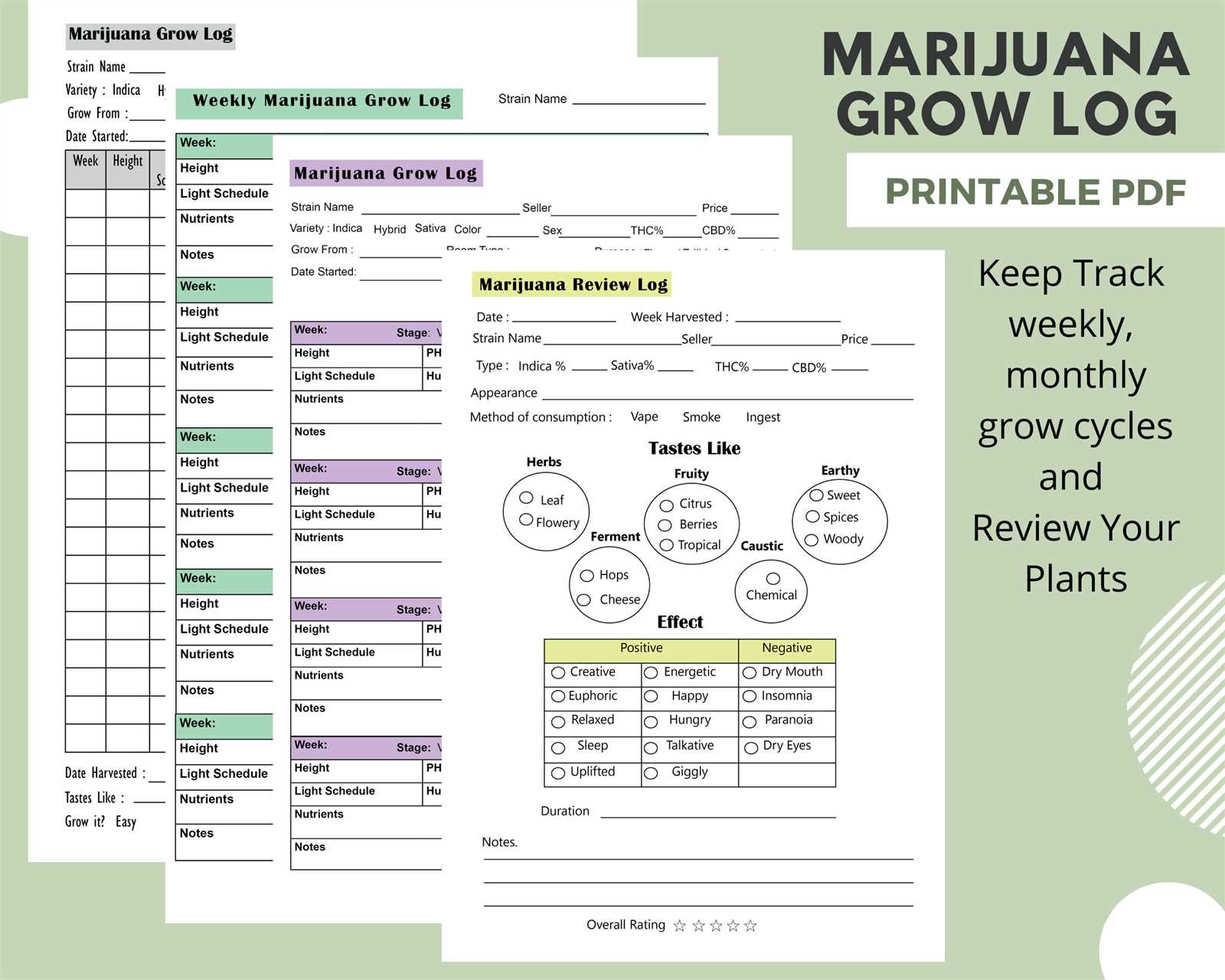 cannabis grow calendar template