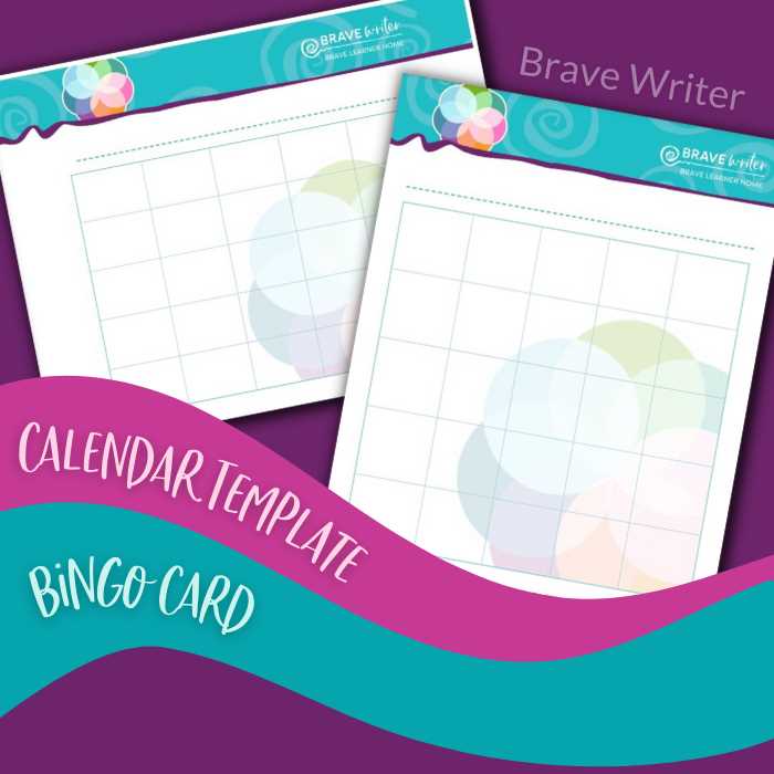 card calendar template