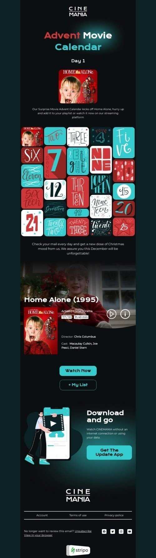 christmas advent calendar video template