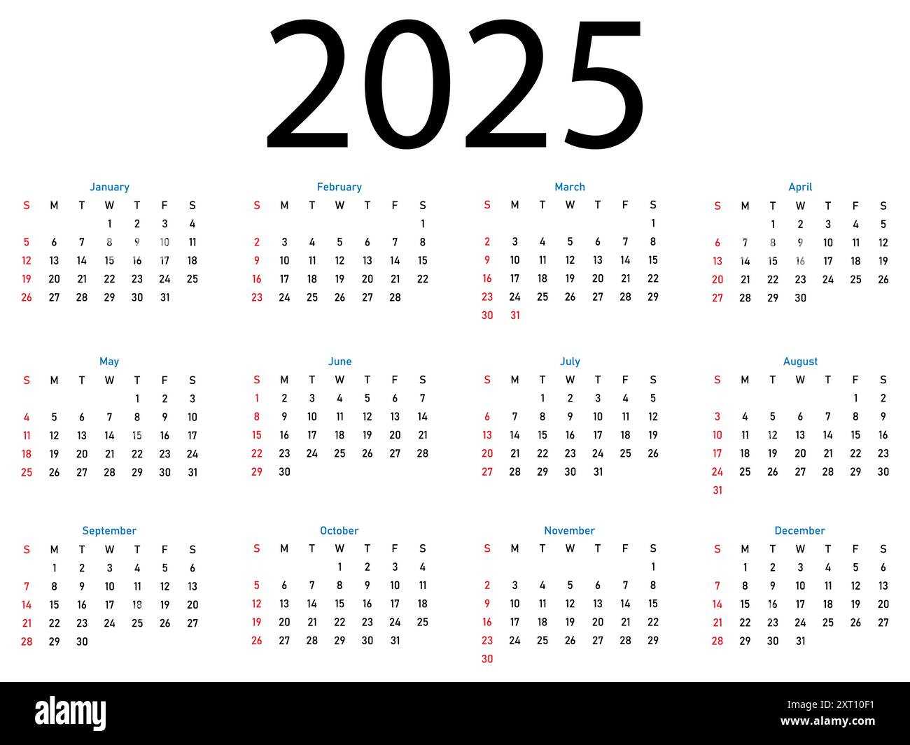 circular calendar template 2025