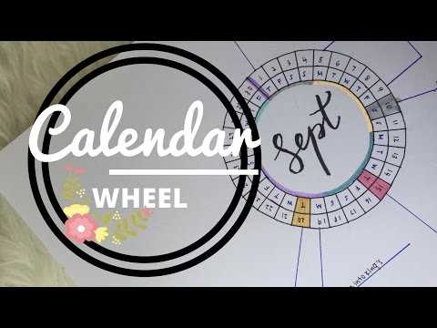 circular calendar wheel template