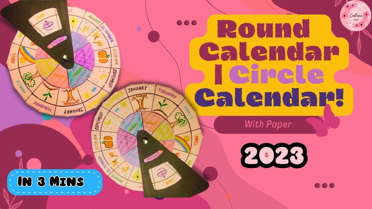 circular calendar wheel template