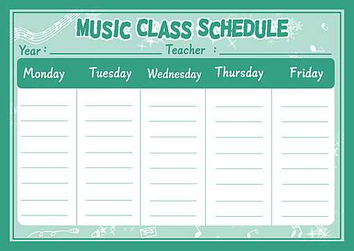 class calendar template