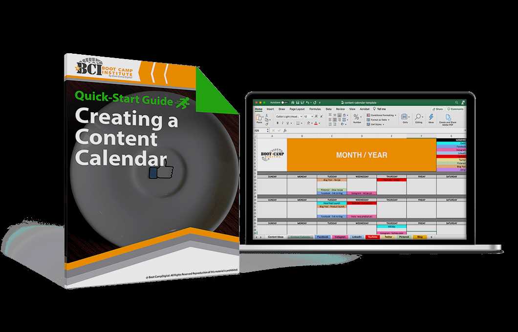 content creation calendar template free