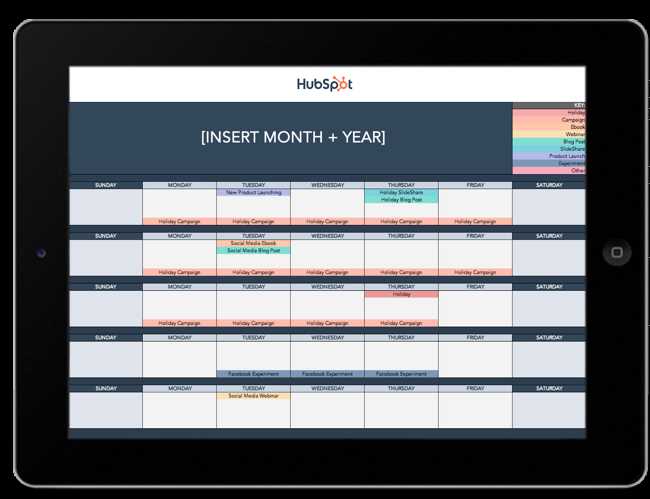 content marketing calendar template free