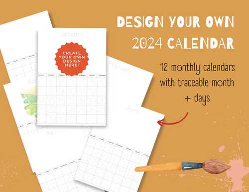 create own calendar template