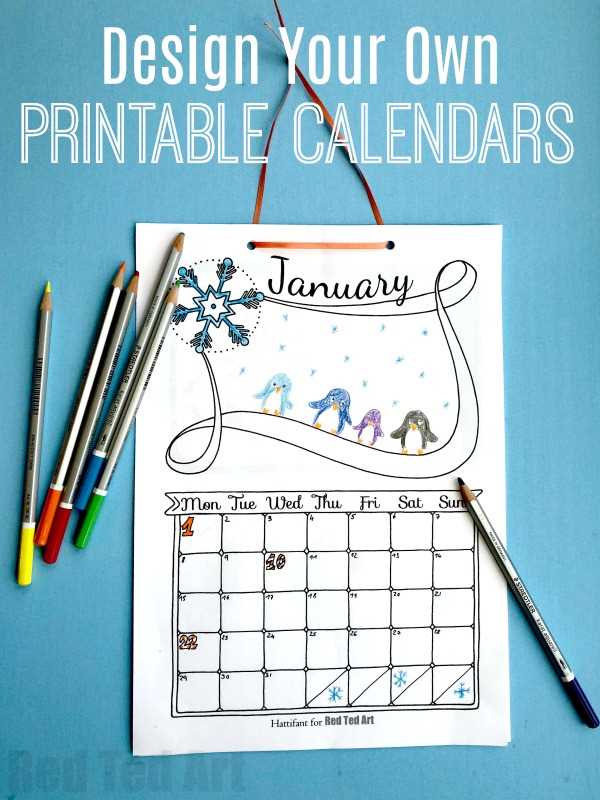 create your own calendar free template