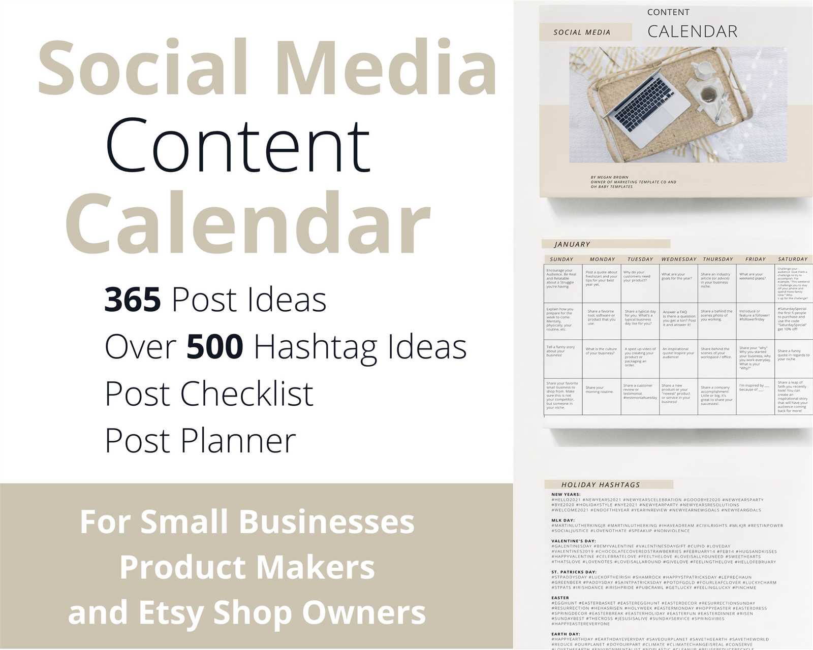 creating a social media calendar template