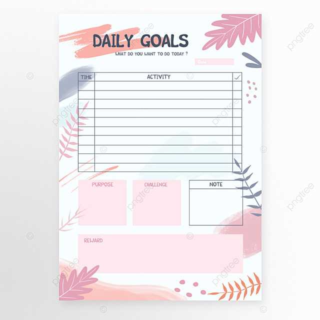 cute daily calendar template