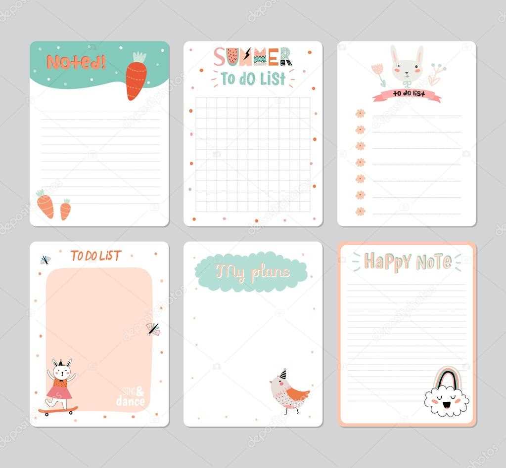 cute daily calendar template