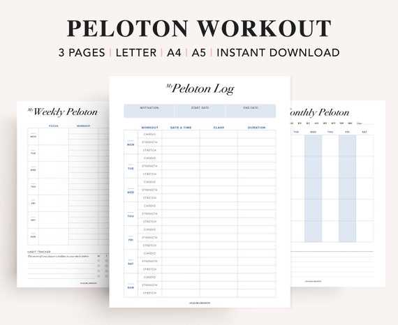 cycling training calendar template