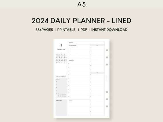 daily calendar log template