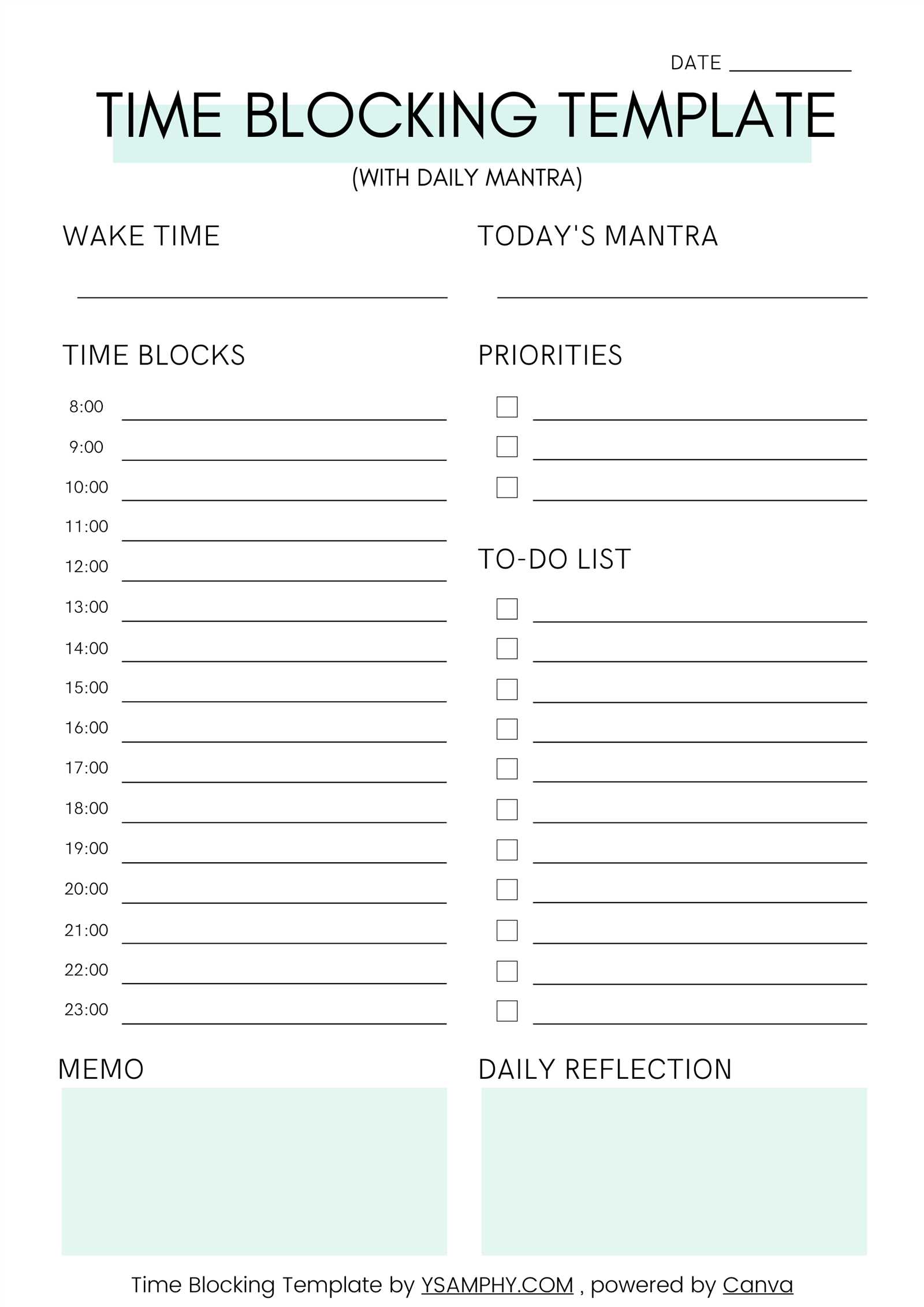 daily calendar template 15 minute increments