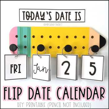 daily flip calendar template