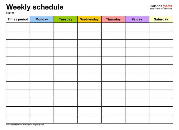 daily meeting calendar template