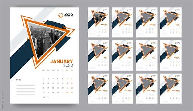 design a template for a calendar