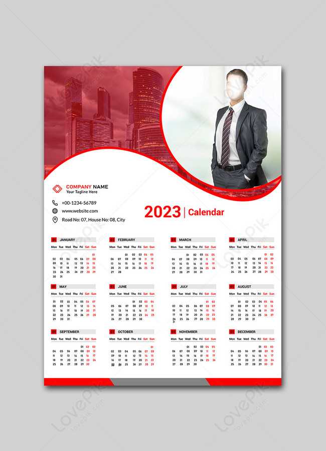 design a template for a calendar