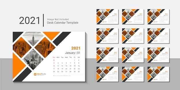 desk calendar template