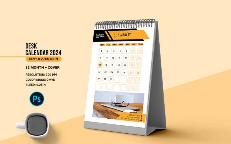 desktop calendar template