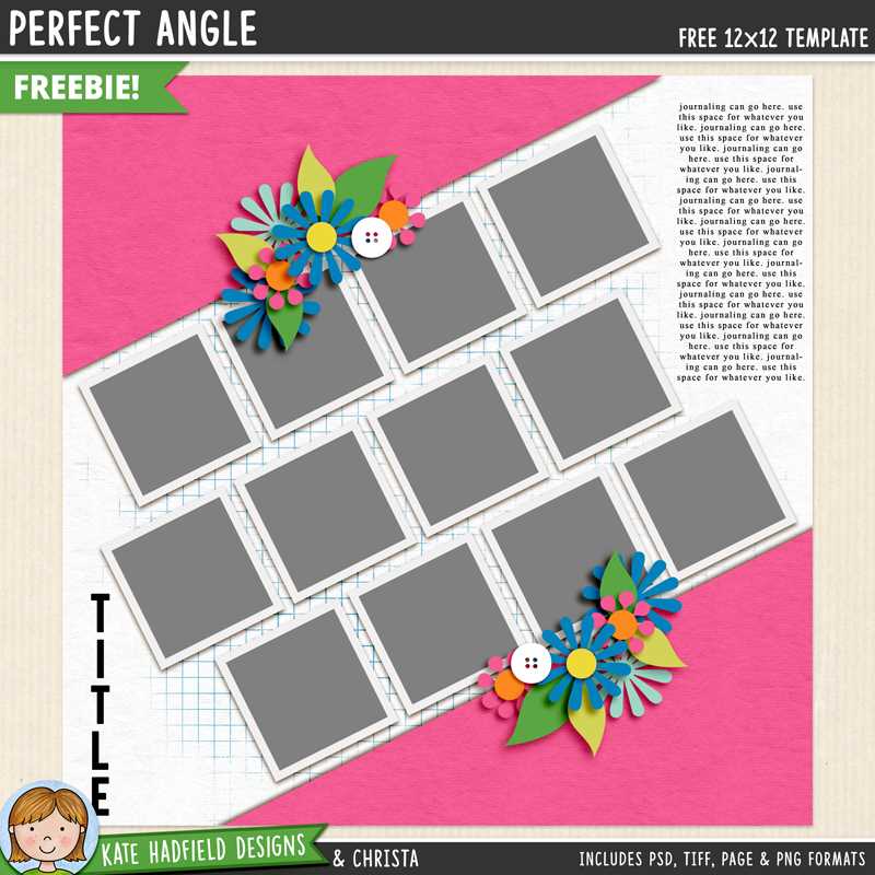 digital scrapbooking calendar templates