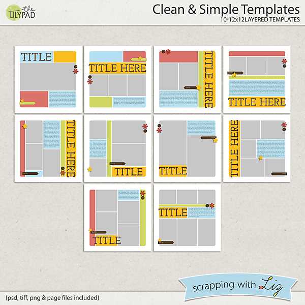 digital scrapbooking calendar templates