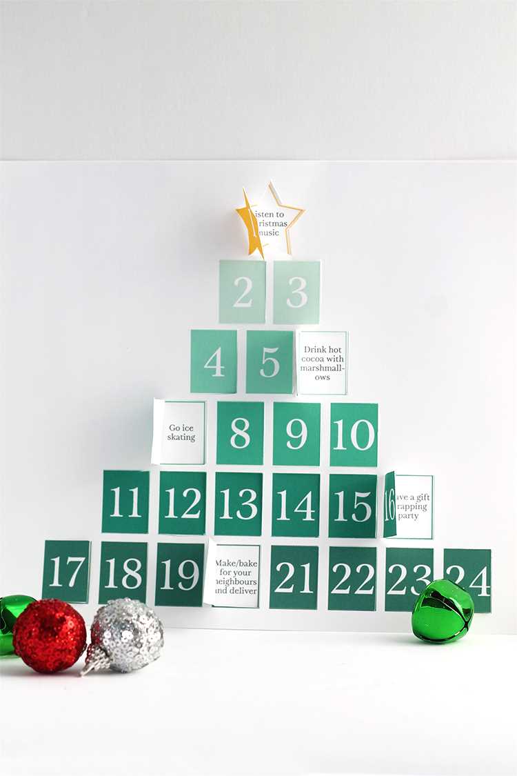 diy advent calendar template