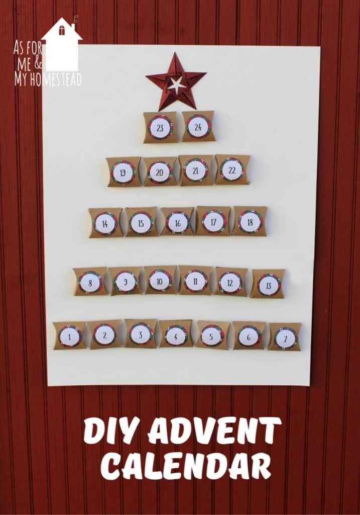 diy advent calendar template