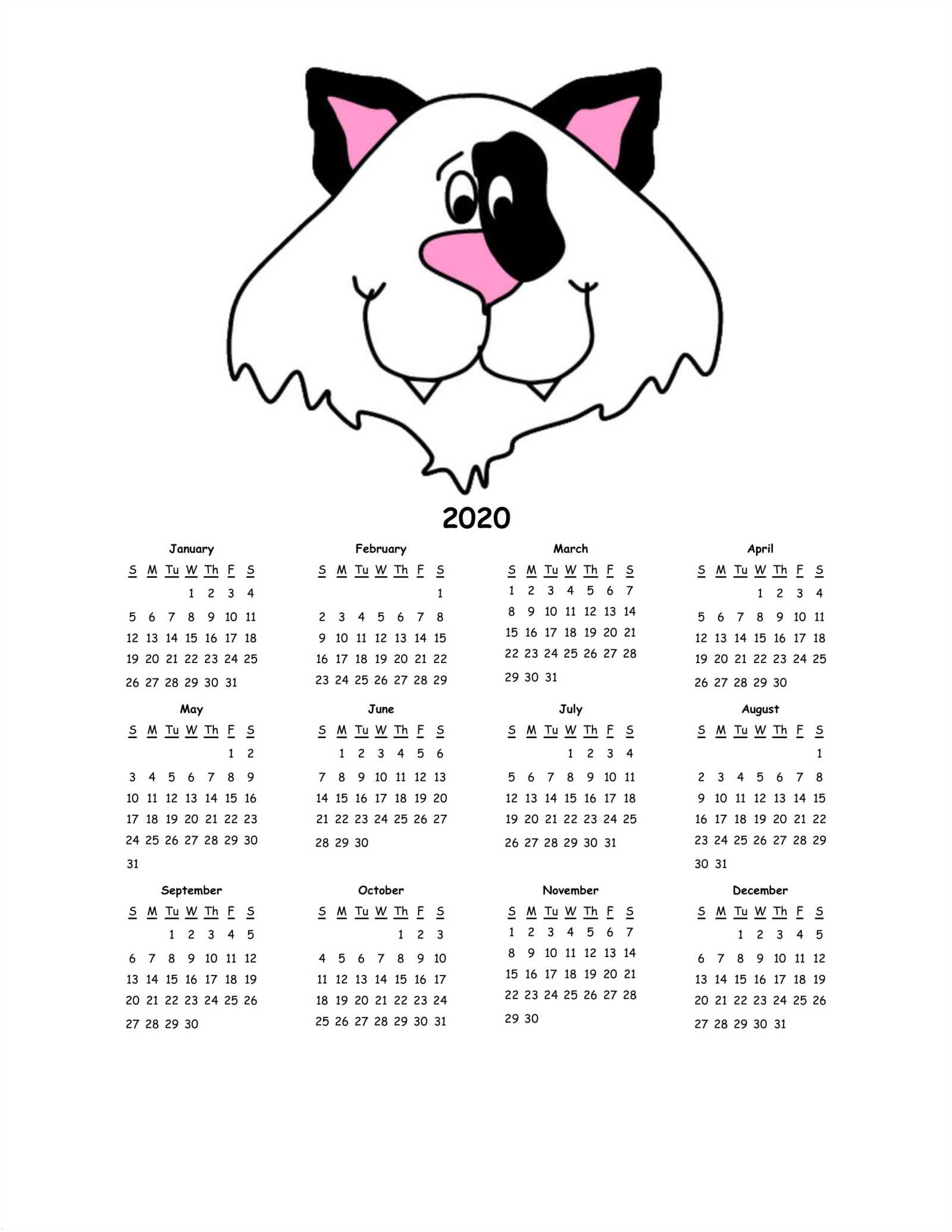 dltk calendar template