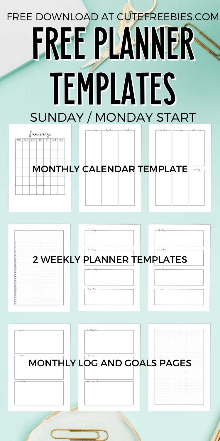 download weekly calendar template