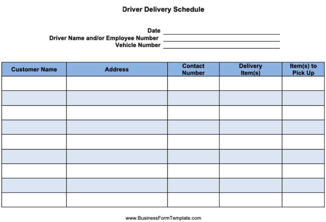 drive calendar template