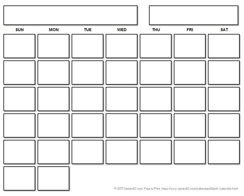 easy printable calendar template