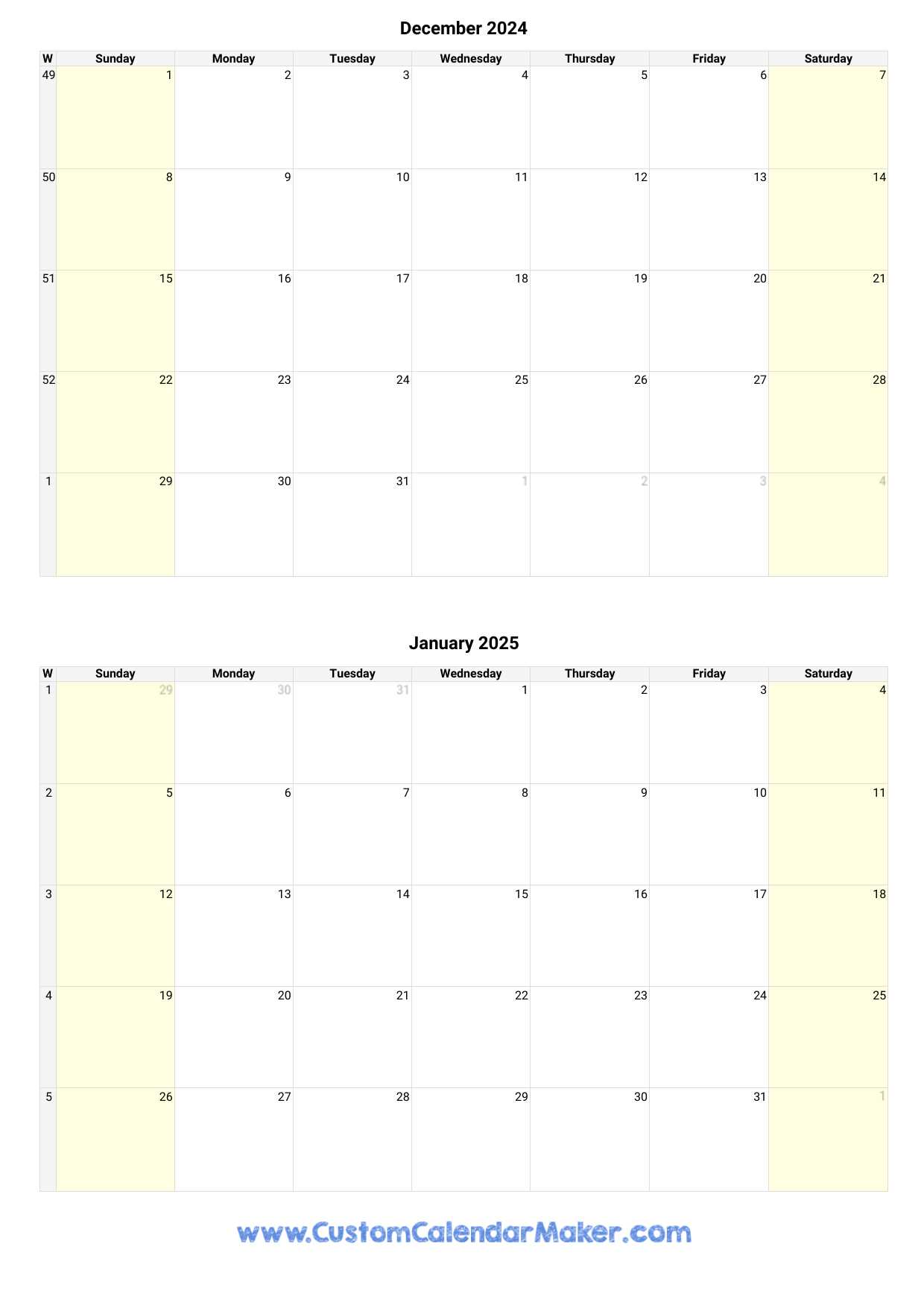 editable calendar template december 2025