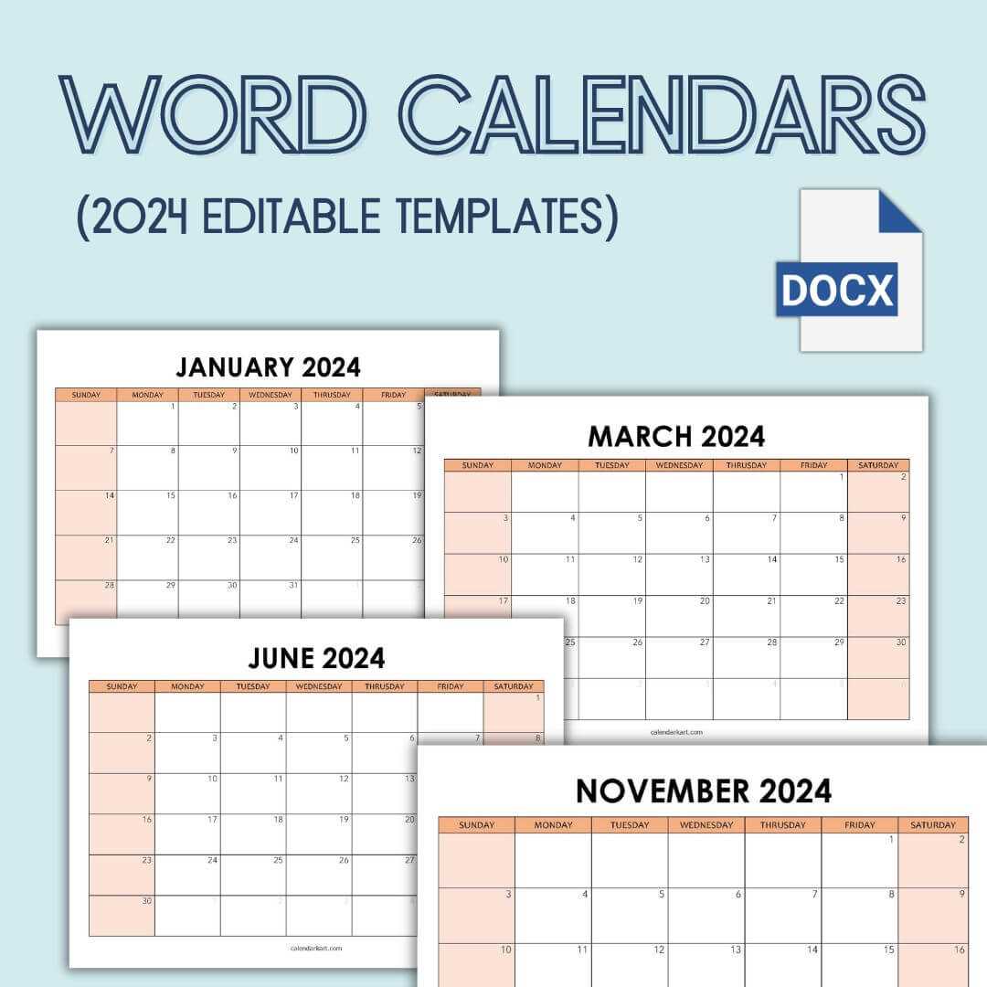 editable photo calendar templates