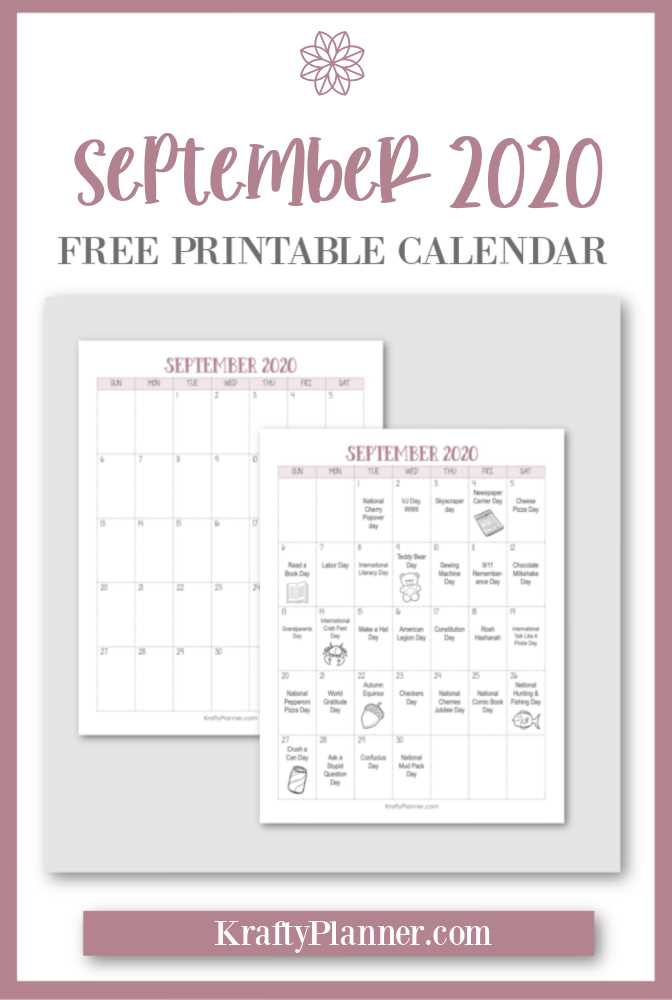 editable september calendar template