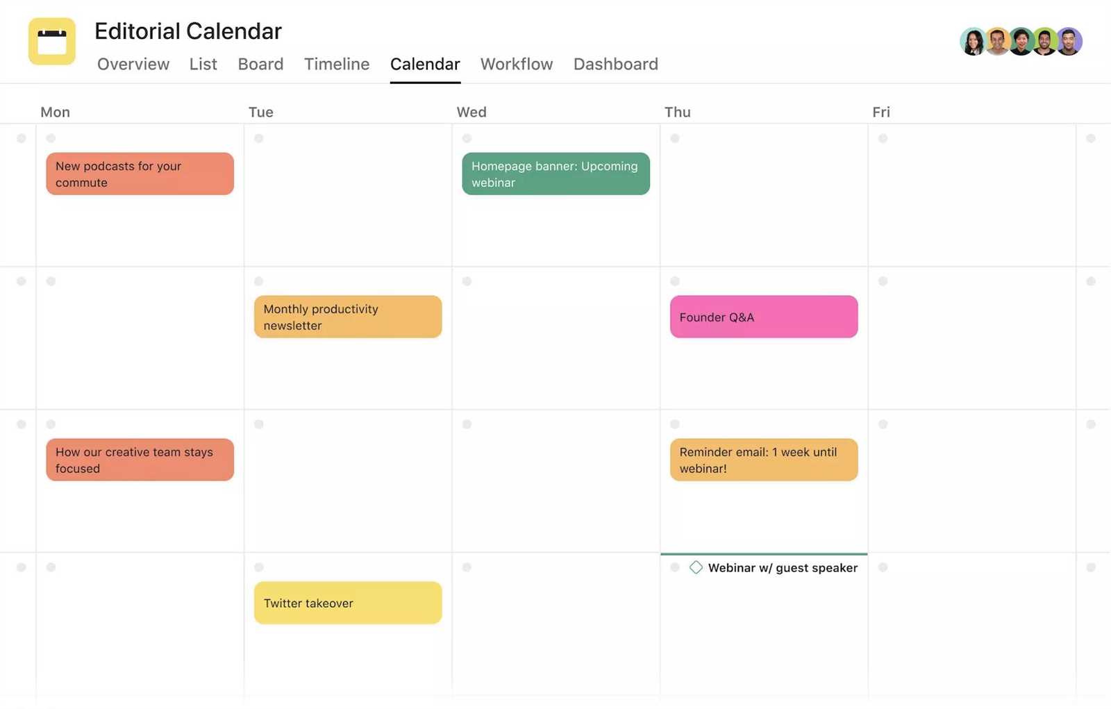 editorial calendar templates