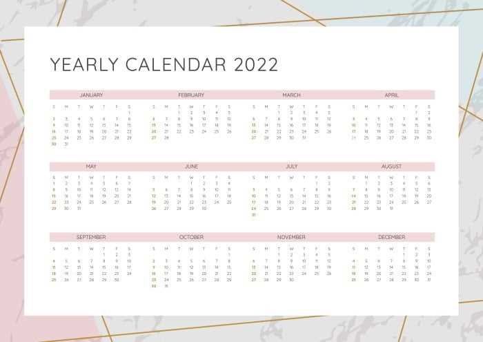 elegant calendar template