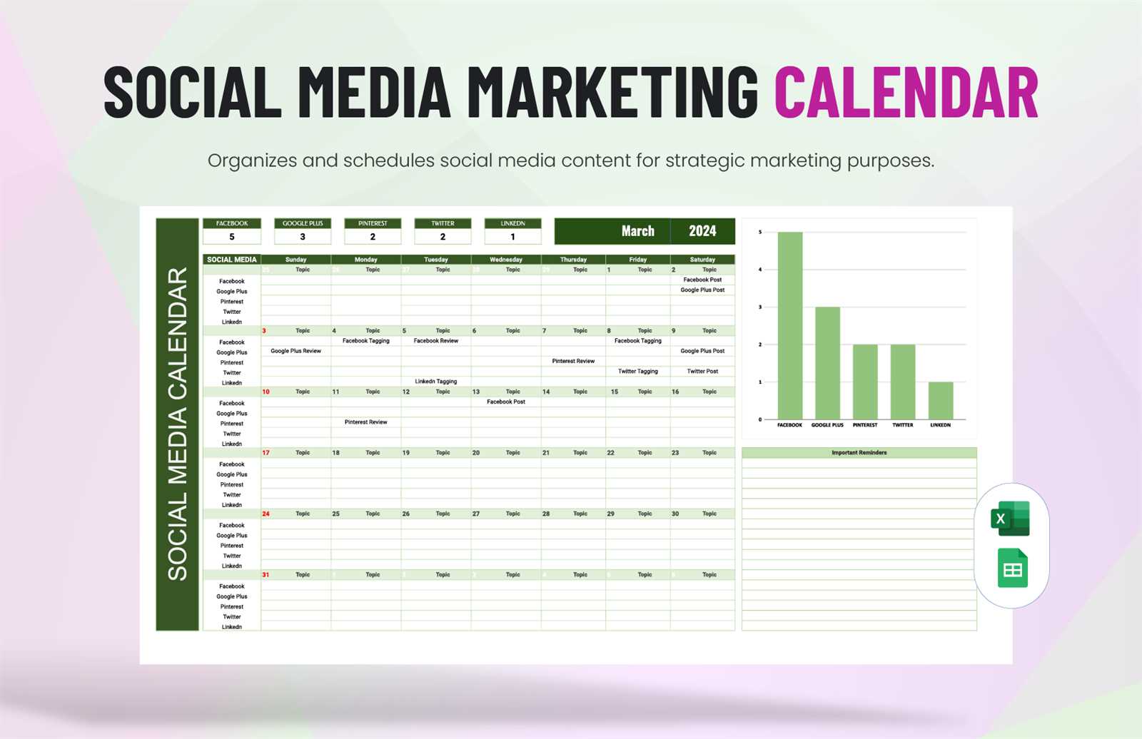 email marketing content calendar template