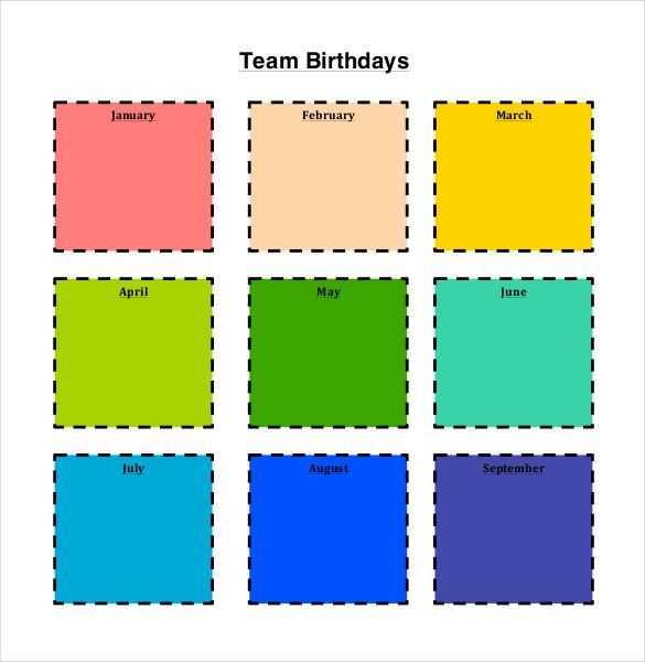 employee birthday office birthday calendar template