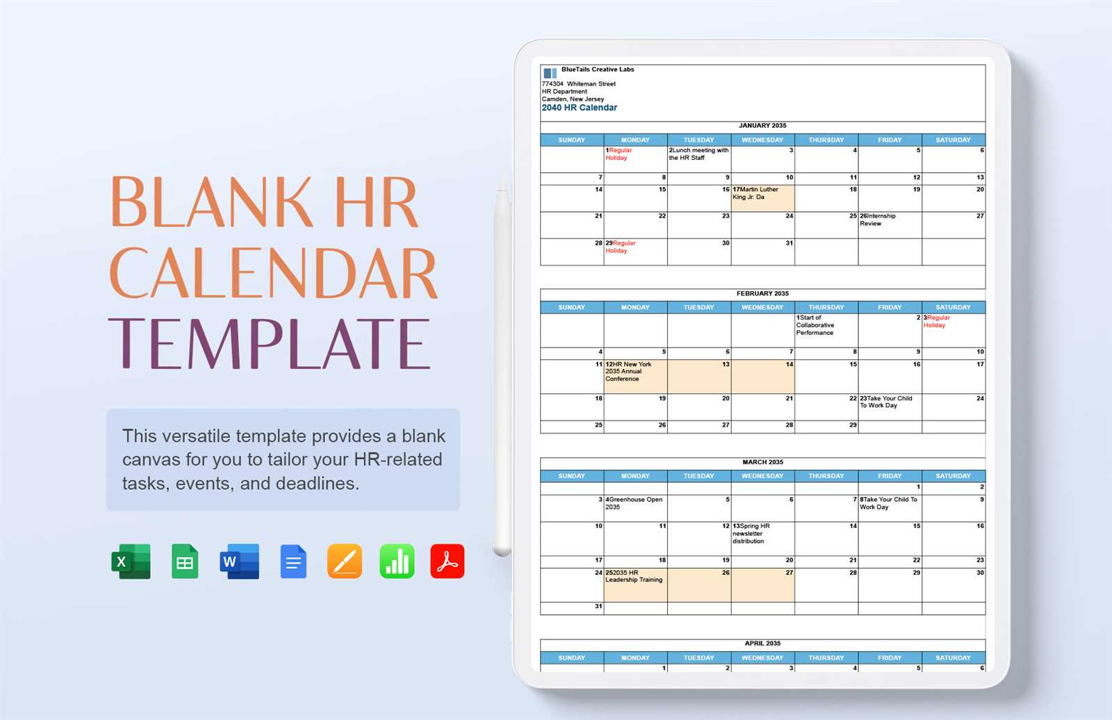 employee engagement calendar template free download