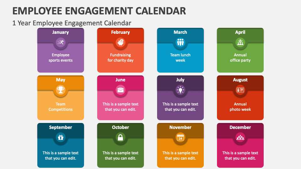 employee engagement calendar template