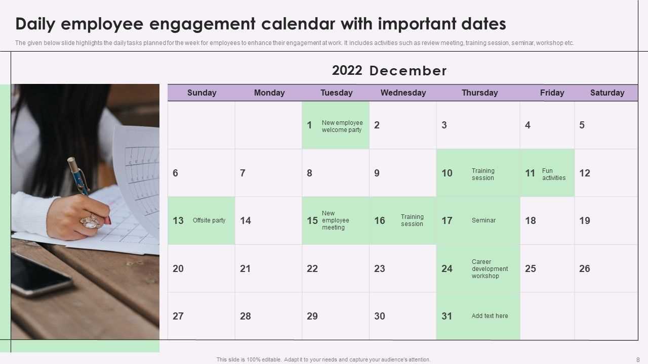 engagement calendar template free