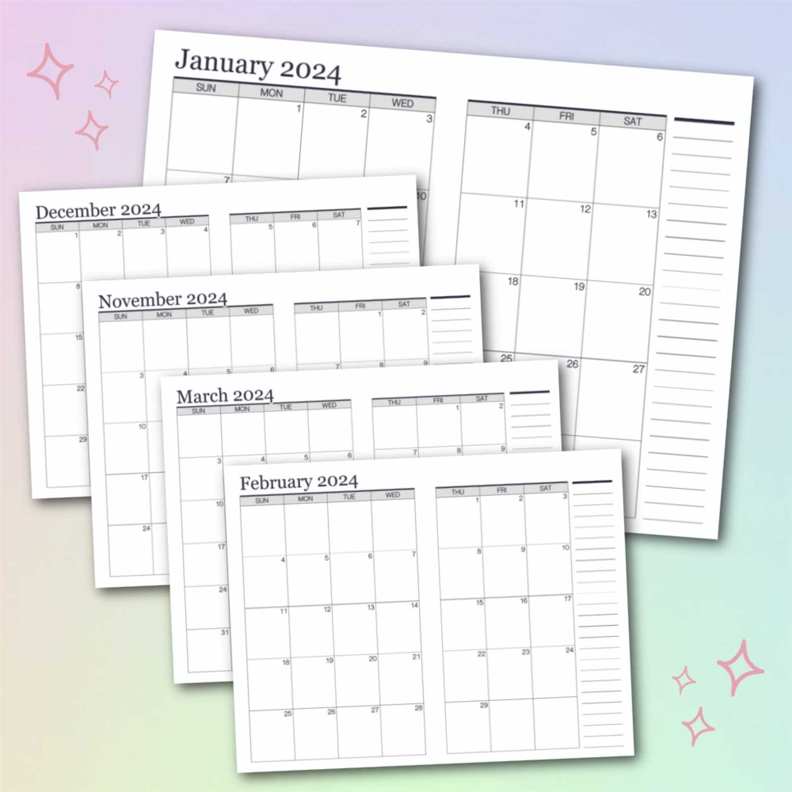 epson calendar templates