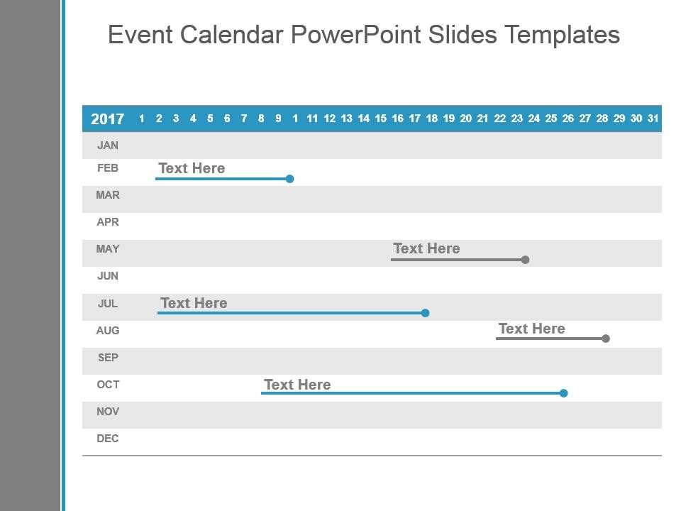 event calendar powerpoint template