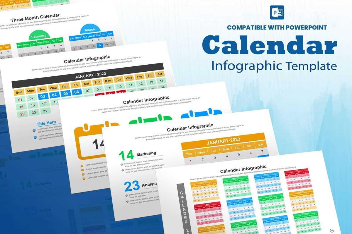 event calendar ppt template