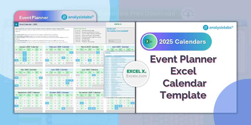 event calendar template free download