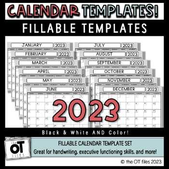 executive calendar template