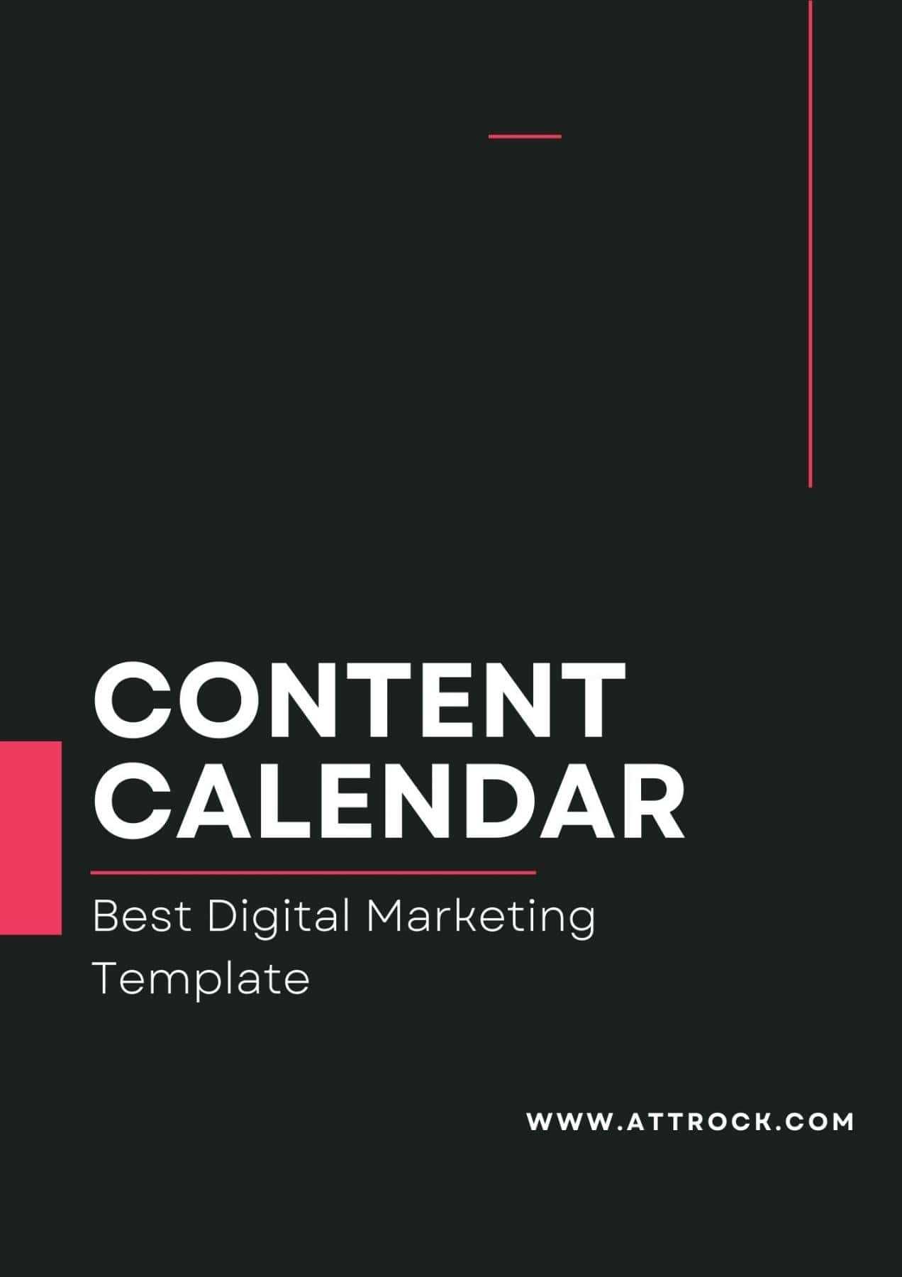 facebook content calendar template free