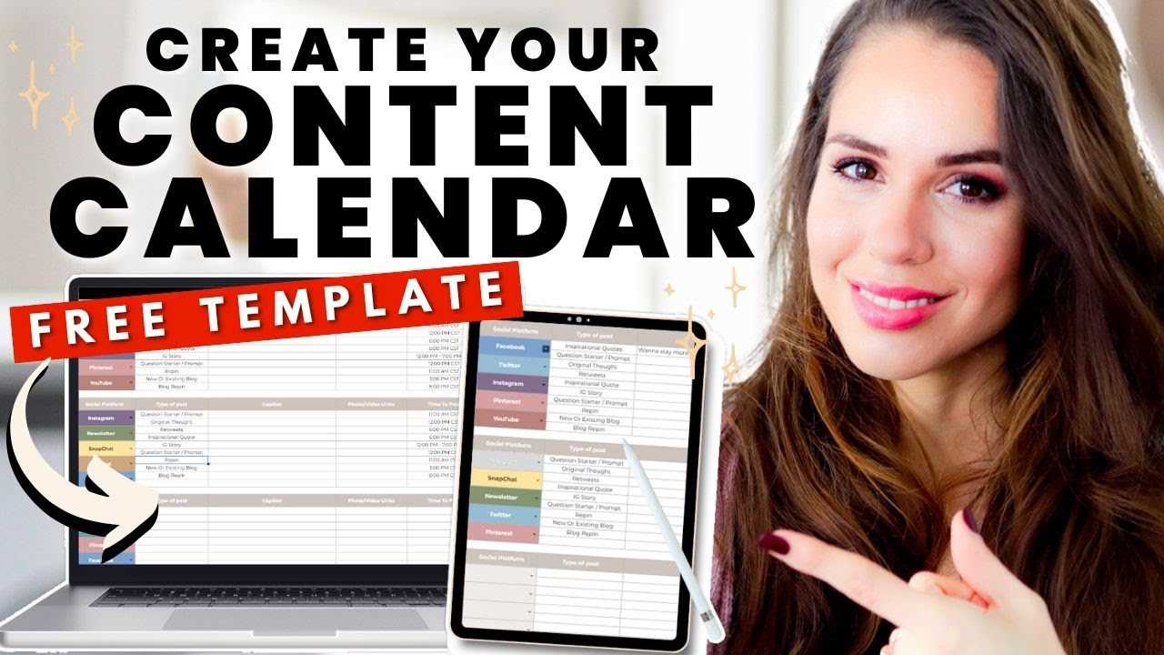 facebook editorial calendar template