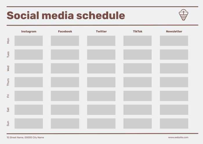 facebook editorial calendar template